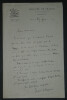 Louis DUMUR Lettre Autographe sign&eacute;e, article du Mercure de France. Louis DUMUR