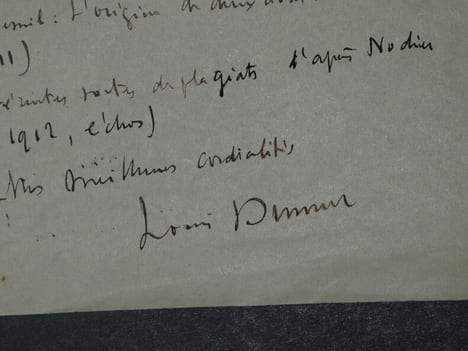 Louis DUMUR Lettre Autographe signée, article du Mercure de France. Louis DUMUR