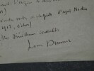 Louis DUMUR Lettre Autographe sign&eacute;e, article du Mercure de France. Louis DUMUR
