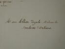 Jules BASTON Po&egrave;me Autographe sign&eacute; &agrave; la Duchesse d'Orl&eacute;ans commutation de peine. Jules Baston