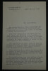 Andr&eacute; BILLY, Ecrivain - LETTRE DACTYLOGRAPHI&Eacute;E SIGN&Eacute;E + R&Eacute;PONSE N&Eacute;GATIVE, 1950. Andr&eacute; BILLY