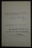 Andr&eacute; BILLY, Ecrivain - LETTRE DACTYLOGRAPHI&Eacute;E SIGN&Eacute;E + R&Eacute;PONSE N&Eacute;GATIVE, 1950. Andr&eacute; BILLY
