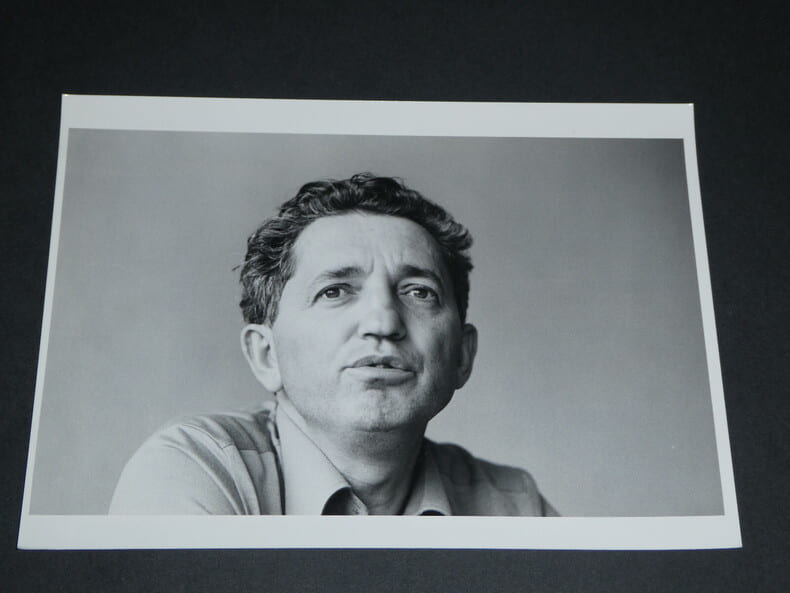 Photographie noir et Blanc ann&eacute;e 1978 CFDT Edmond Maire. 