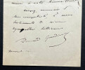 Edmond GONDINET, Librettiste - LETTRE AUTOGRAPHE SIGN&Eacute;E. Edmond GONDINET