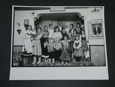 Photographie noir et Blanc d'époque années 70 STERN, Famille de mormons