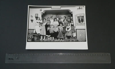 Photographie noir et Blanc d'époque années 70 STERN, Famille de mormons