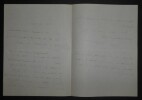 LETTRE AUTOGRAPHE SIGN&Eacute;E, &Agrave; PROPOS D'UN D&Eacute;JEUNER. Henri Duvernois