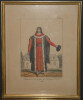 "Magistrat sous le r&egrave;gne de Philippe le hardi" lithographie en couleur Fran&ccedil;ois S&eacute;raphin Delpech. Fran&ccedil;ois-S&eacute;raphin Delpech