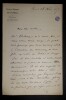 DELAHAYE Jules - LETTRE AUTOGRAPHE SIGN&Eacute;E, TH&Eacute;&Acirc;TRE NATIONAL OP&Eacute;RA, 1877. DELAHAYE Jules