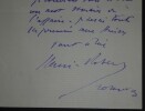 HENRI-ROBERT - LETTRE AUTOGRAPHE SIGN&Eacute;E, BOULEVARD PEREIRE, PARIS. Henri-Robert