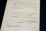Tony ROBERT-FLEURY Peintre- LETTRE AUTOGRAPHE SIGN&Eacute;E, INVITATION. Tony ROBERT-FLEURY