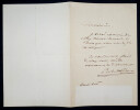 Tony ROBERT-FLEURY Peintre- LETTRE AUTOGRAPHE SIGN&Eacute;E, INVITATION. Tony ROBERT-FLEURY