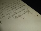 PERIER Paul Casimir - LETTRE AUTOGRAPHE SIGN&Eacute;E, S&Eacute;NAT, PARIS 1893. PERIER Paul Casimir