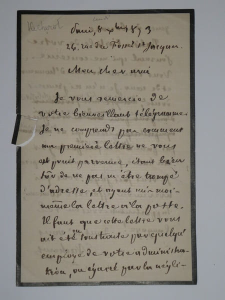 VACHEROT Etienne - LETTRE AUTOGRAPHE SIGN&Eacute;E, JOURNAL, PARIS 1833. Etienne VACHEROT