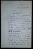 SACHS L&eacute;o - LETTRE AUTOGRAPHE SIGN&Eacute;E, PARIS, JUILLET 1912. L&eacute;o Sachs