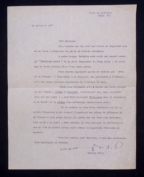 Maurice BEDEL, Écrivain - LETTRE TAPUSCRITE SIGNÉE, Paris, 1950. Maurice BEDEL