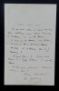Edmond GONDINET, librettiste - LETTRE AUTOGRAPHE SIGN&Eacute;E. Edmond GONDINET