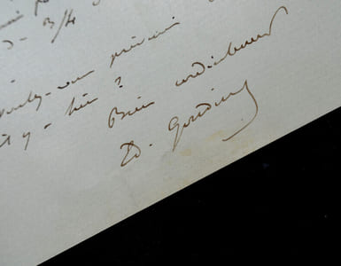 Edmond GONDINET, librettiste - LETTRE AUTOGRAPHE SIGNÉE