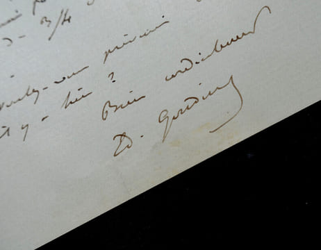 Edmond GONDINET, librettiste - LETTRE AUTOGRAPHE SIGNÉE. Edmond GONDINET