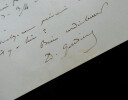 Edmond GONDINET, librettiste - LETTRE AUTOGRAPHE SIGN&Eacute;E. Edmond GONDINET