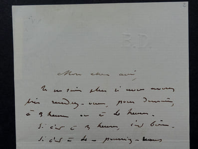 Edmond GONDINET, librettiste - LETTRE AUTOGRAPHE SIGNÉE