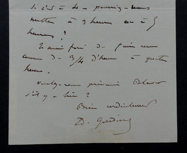 Edmond GONDINET, librettiste - LETTRE AUTOGRAPHE SIGNÉE