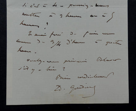 Edmond GONDINET, librettiste - LETTRE AUTOGRAPHE SIGNÉE. Edmond GONDINET