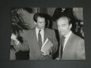 Photographie noir et Blanc Patrick HERTZOG AFP Michel NOIR et Alain Jupp&eacute; 1989. Patrick HERTZOG