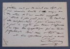 Charles LENEPVEU - CARTE DE VISITE AUTOGRAPHE SIGN&Eacute;E AVEC LISER&Eacute; DE DEUIL. Charles LENEPVEU
