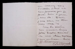 Paul MOUNET, Acteur - LETTRE AUTOGRAPHE SIGN&Eacute;E, 1889. Paul MOUNET