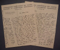 Lettre autographe sign&eacute;e de Denys AMIEL sur papier &agrave; en-t&ecirc;te de la Conf&eacute;d&eacute;ration Internationale des Soci&eacute;t&eacute;s d'Auteurs et Compositeurs Dramatiques ...