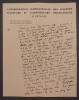 Lettre autographe sign&eacute;e de Denys AMIEL sur papier &agrave; en-t&ecirc;te de la Conf&eacute;d&eacute;ration Internationale des Soci&eacute;t&eacute;s d'Auteurs et Compositeurs Dramatiques ...