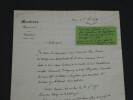 Fran&ccedil;ois Sauvo - Lettre autographe sign&eacute;e - Moniteur Universel - 1839. Fran&ccedil;ois Sauvo