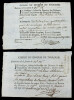 Quittances sign&eacute;es, 1780. Clerg&eacute; du dioc&egrave;se de Toulouse, bureau des D&eacute;cimes