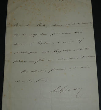 Emile DE GIRARDIN, Journaliste et Homme d'affaires - LETTRE AUTOGRAPHE SIGNÉE. Emile DE GIRARDIN