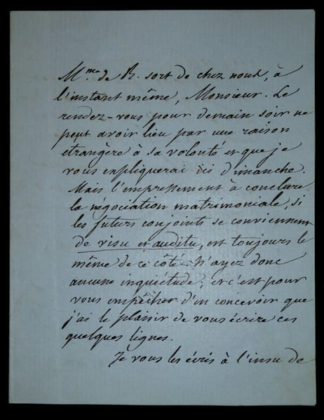 LETTRE AUTOGRAPHE SIGN&Eacute;E. LAJARD Jean-Baptiste F&eacute;lix