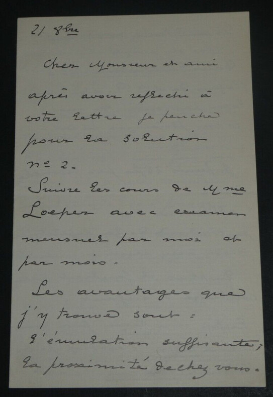 Andr&eacute; WORMSER, Compositeur - LETTRE AUTOGRAPHE SIGN&Eacute;E DE 4 PAGES. Andr&eacute; WORMSER