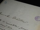 LETTRE AUTOGRAPHE SIGN&Eacute;E, 1879. Antoine Guillot de Sainbris