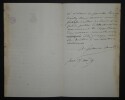 LETTRE AUTOGRAPHE SIGN&Eacute;E, 1879. Antoine Guillot de Sainbris