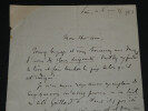 Charles BIGOT - LETTRE AUTOGRAPHE SIGN&Eacute;E A PROPOS D'UN LIVRE, Paris. Charles Bigot