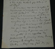 Charles BIGOT - LETTRE AUTOGRAPHE SIGN&Eacute;E A PROPOS D'UN LIVRE, Paris. Charles Bigot