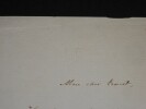 LIONNET Hippolyte - LETTRE AUTOGRAPHE SIGN&Eacute;E, PARIS. Hippolyte Lionnet