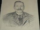 Dessin original portrait r&eacute;aliste au crayon - par David Osipovich Widhoff. David Osipovich Widhoff