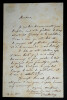 AUGUSTE MARSEILLE BARTHELEMY LETTRE AUTOGRAPHE SIGNEE 1832 FIN DE SON INFLUENCE. Auguste Marseille Barth&eacute;l&eacute;my