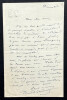 Edmond GONDINET, Librettiste - LETTRE AUTOGRAPHE SIGN&Eacute;E. Edmond GONDINET