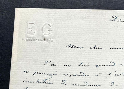 Edmond GONDINET, Librettiste - LETTRE AUTOGRAPHE SIGNÉE