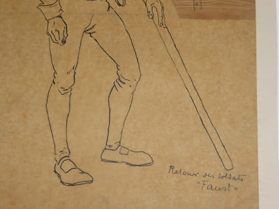 LOT DE DEUX ILLUSTRATIONS COSTUMES POUR "Faust" A L'OPÉRA