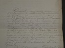 Charles GIRAUD, Homme politique - LETTRE SIGN&Eacute;E AU G&Eacute;N&Eacute;RAL PELET 1851. Charles GIRAUD