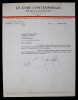 Marcel JULLIAN, &Eacute;crivain - TAPUSCRIT SIGN&Eacute; DE REMERCIEMENTS A Roger VALUET, 1960. Marcel JULLIAN
