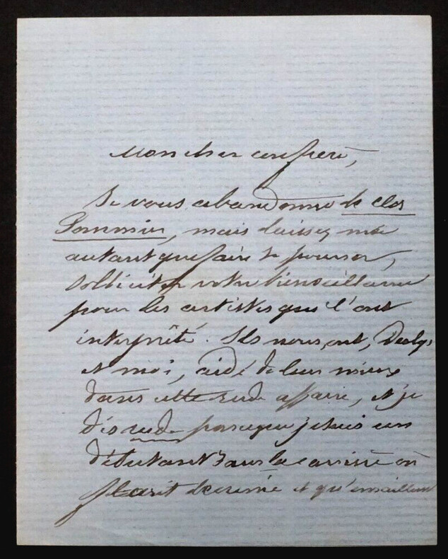 Am&eacute;d&eacute;e ACHARD, Journaliste, LETTRE AUTOGRAPHE SIGN&Eacute;E AU SUJET D'UNE RUDE AFFAIRE. Am&eacute;d&eacute;e ACHARD